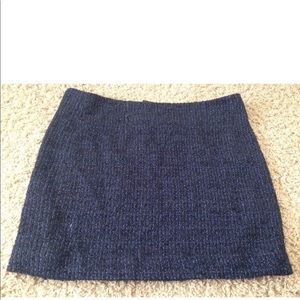 NWT Theory Boucle Mini 18" Skirt Blue